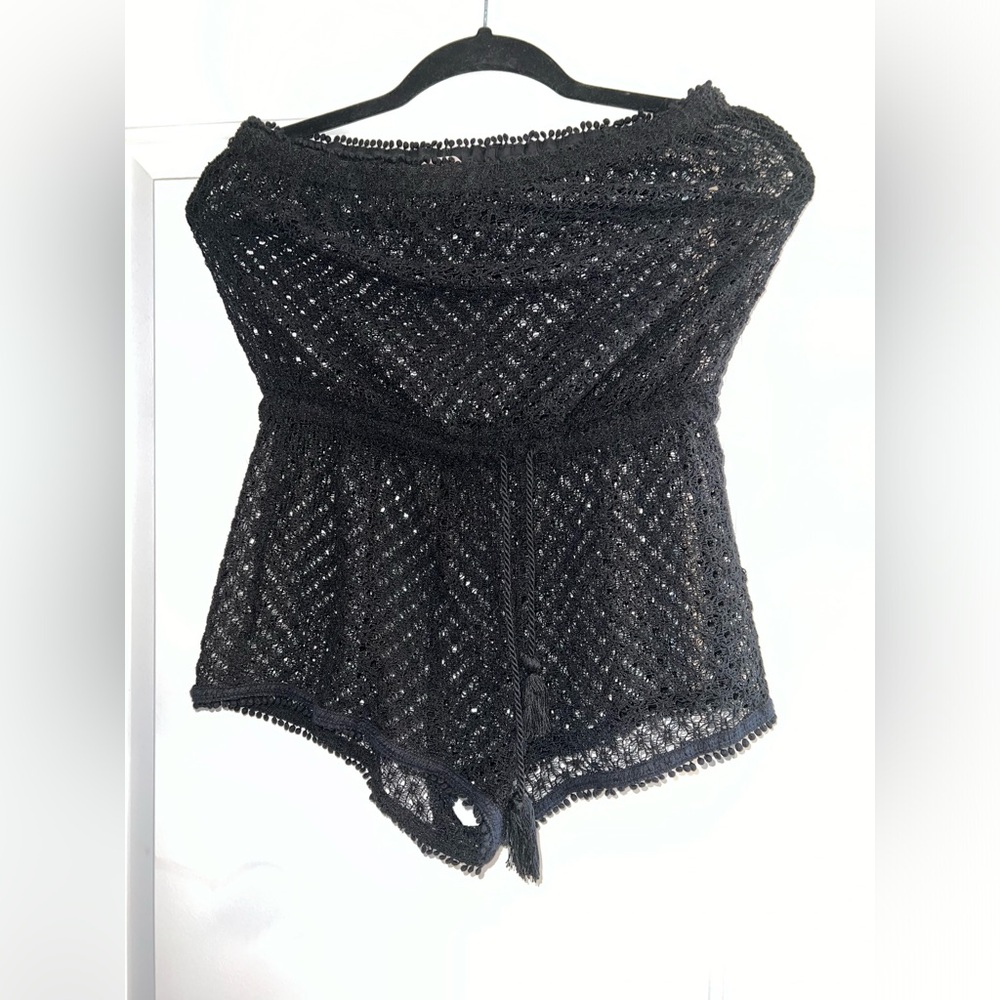 Victoria secret crochet beach romper